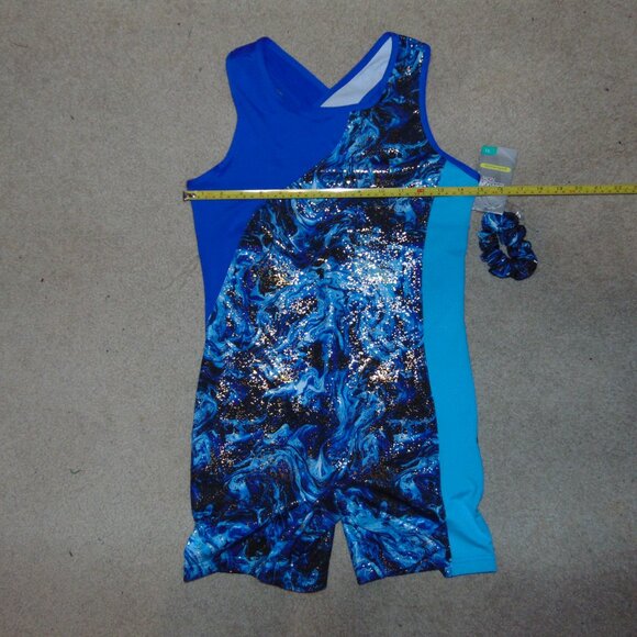 Danskin Now Blue Biketard XL (14-16) NWT - Picture 6 of 8